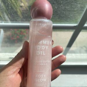 Pearlessessence Shimmer Body Oil - Pink Rosy Glow w/ Shea Butter Vit E. 4oz